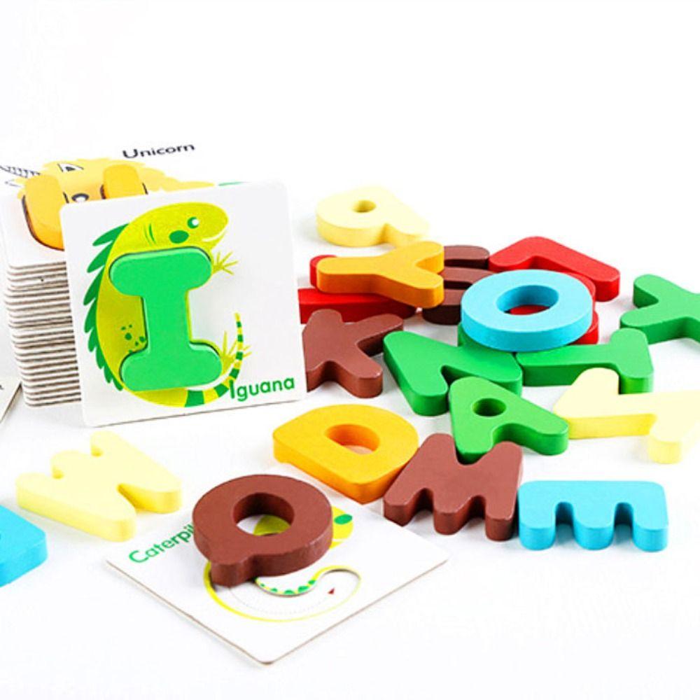 26 English Letters English Alphabet Puzzle Game Alphabet Puzzle Matching Board  Children Kids Boys
