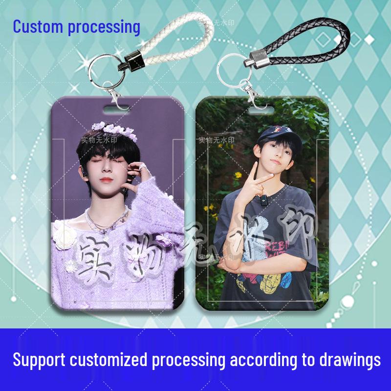 4th Gen Chen Junming Sliding Card Holder: Student Meal, Bus, Access & Water Card Case