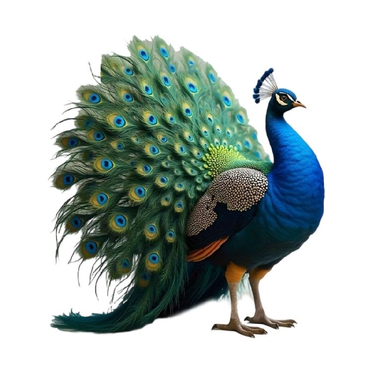 Acrylic Peacocks Statue Figurines Table Centerpieces Animal Figurines Sculptures Table Ornament for Home Office Decors