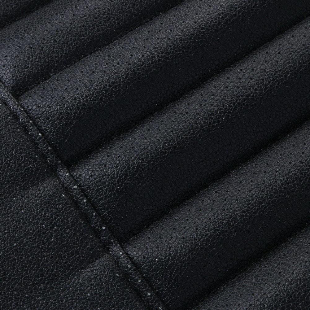 Universal Black Car Front Seat Cover Breathable PU Leather Seat
