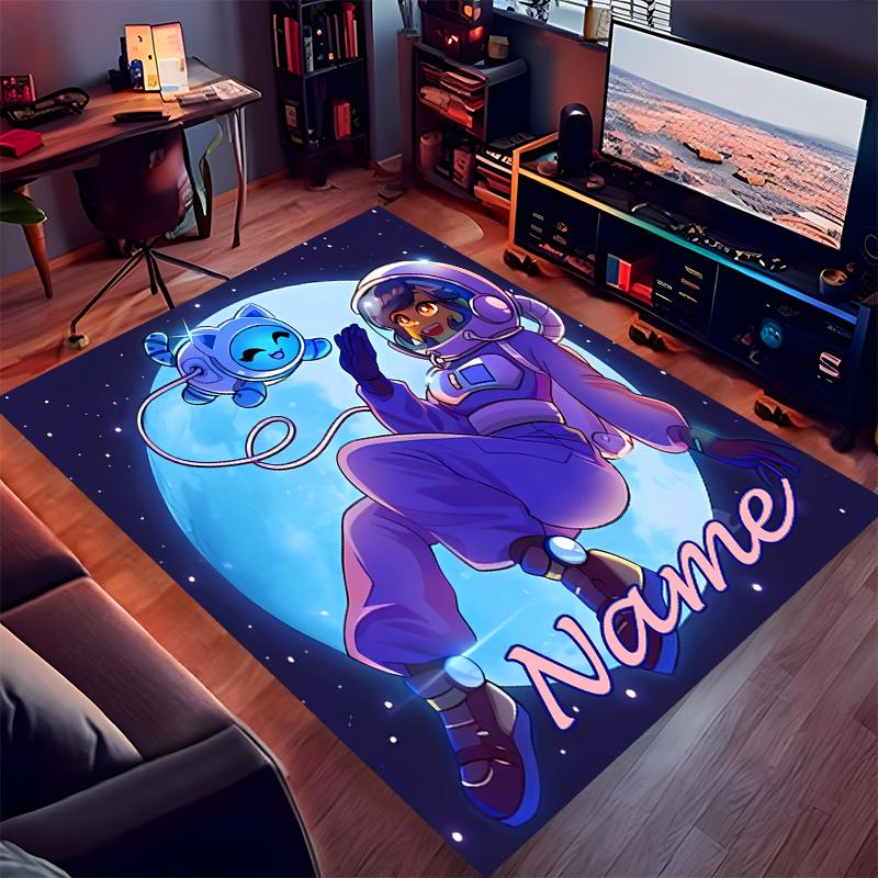 Tappeto Personalizzato con Stampa Aphmau - Morbido, Lavabile, Antiscivolo, per Interni, Tappeto Decorativo per Soggiorno, Casa e Ufficio