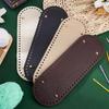 30*10cm Crochet Bag Bottom Handmade Bag Pu Leather Bag Bottom Handmade Large Oval Base Plate Hyuna Bag DIY Bag Bottom