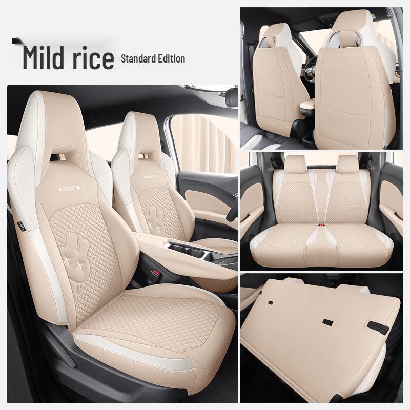 BYD Seagull All-Season Linen Cartoon Seat Cover Cushion