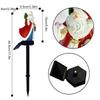 Outdoor Solar Christmas Lights Stake Santa Claus Decorations Pathway Lights Christmas Garden Landscape Decoration Lights