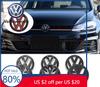 2026 Hot For VOLKSWAGEN VW Non-destructive Front Hood Radiateor Badge Rear Trunk Lid Cover Emblem Sticke For VW Volkswagen Golf