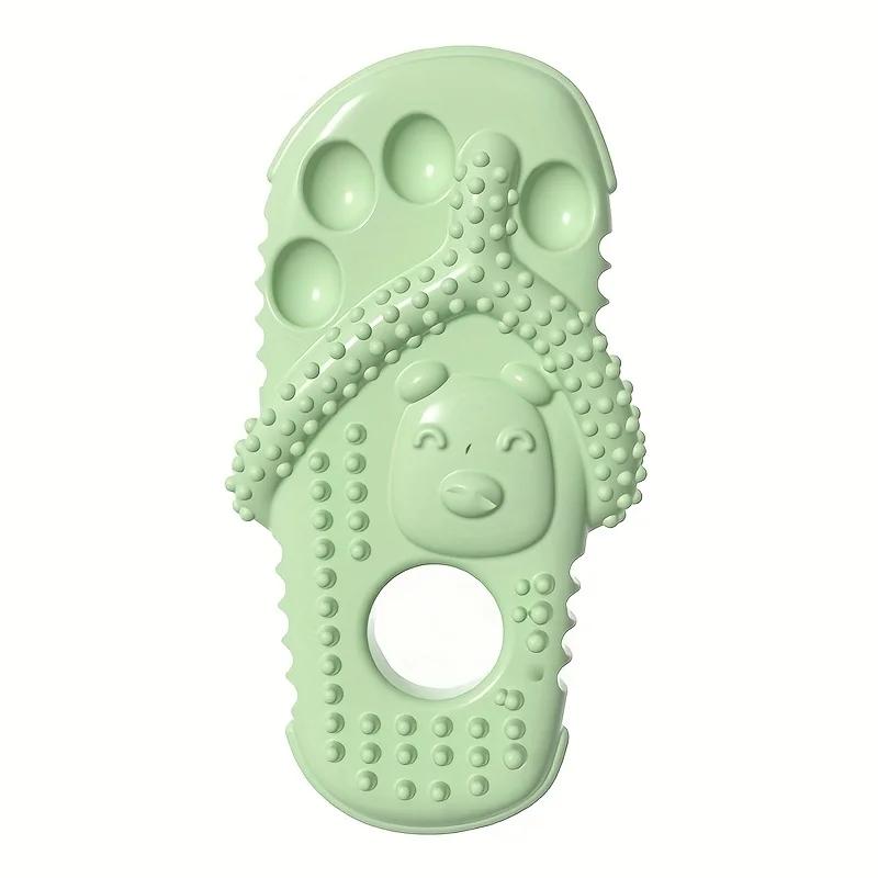 

Fun slipper shaped pet toy interactive toy for cats and dogs to relieve boredom grind teeth and clean teeth зелёный