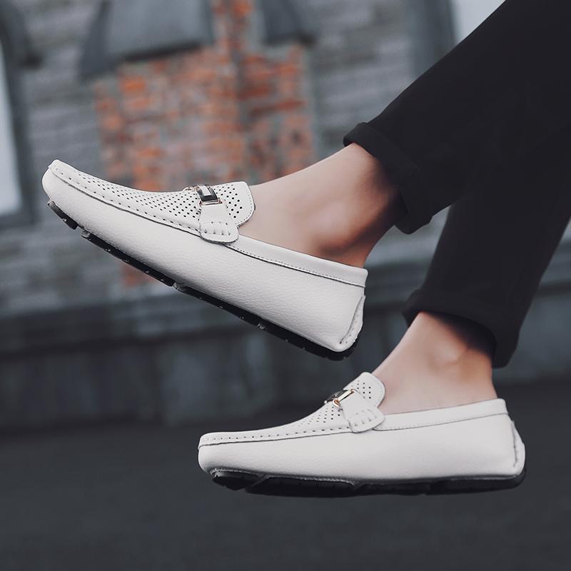 Мода 2024 Модные тенденции Лоферы Мужская обувь Новые Удобные Мужские Балетки Кожа — фото 3