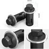 NICECNC Black Rock Slider Mounting Hardware Bolt Screw Nut 6PCS Rock Slider Screws Mounting Kit Compatible with Polaris RZR 1000 XP 1000 2015 2016