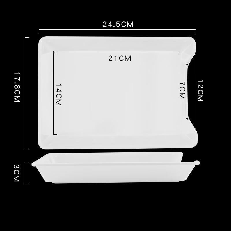 Plastic Melamine Food Selection Tray