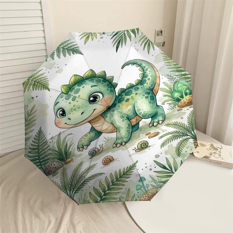 

1PC Dinosaur Snail Umbrella-8-Rib Reinforced Portable Folding Travel Suitable for All Seasons Outdoor Daily Use-Z0492