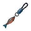 Key Ring with Braided Rope Multi-jointed Fishing Lure Keychain, Artificial Swimbait Rope, Lanyard Chain Vintage Fish Keychain Pendant Charm, Gift