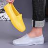 Men's Spring and Autumn Water Shoes Gray Low-top Rain Shoes Yellow Kitchen Shoes Chef Shoes Waterproof Shoes Dad Wading Shallow Mouth Rubber Shoes