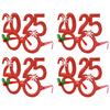 2025 New Year Party Glasses Christmas Photo Props Noel Xmas Decorations Kids Adult Eyeglasses Photobooth Gifts Home Supplies