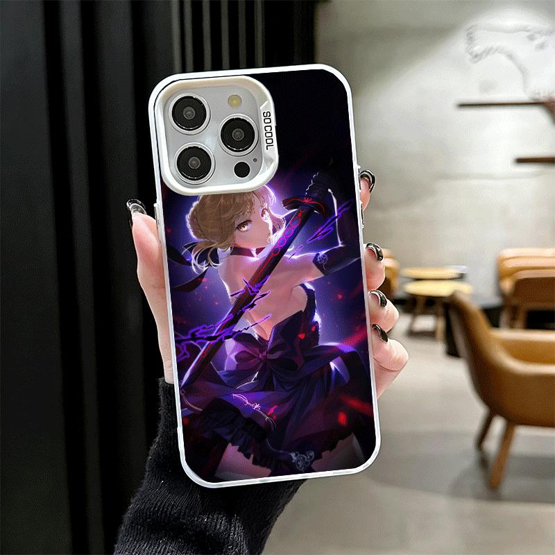 Fate Zero Stay Night Saber Shockproof Phone Case for iPhone 17 Air 16 16E 15 Pro Max 14 Plus 13 Mini 12 Back Cover Anti Fall Fun