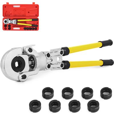 Copper Pipe Crimper Plumbing Crimping Tool V 12-28mm, Pressing Tongs Copper Pipe Crimper Crimping Tool TH 16-32mm Jaws 360 Degrees Head