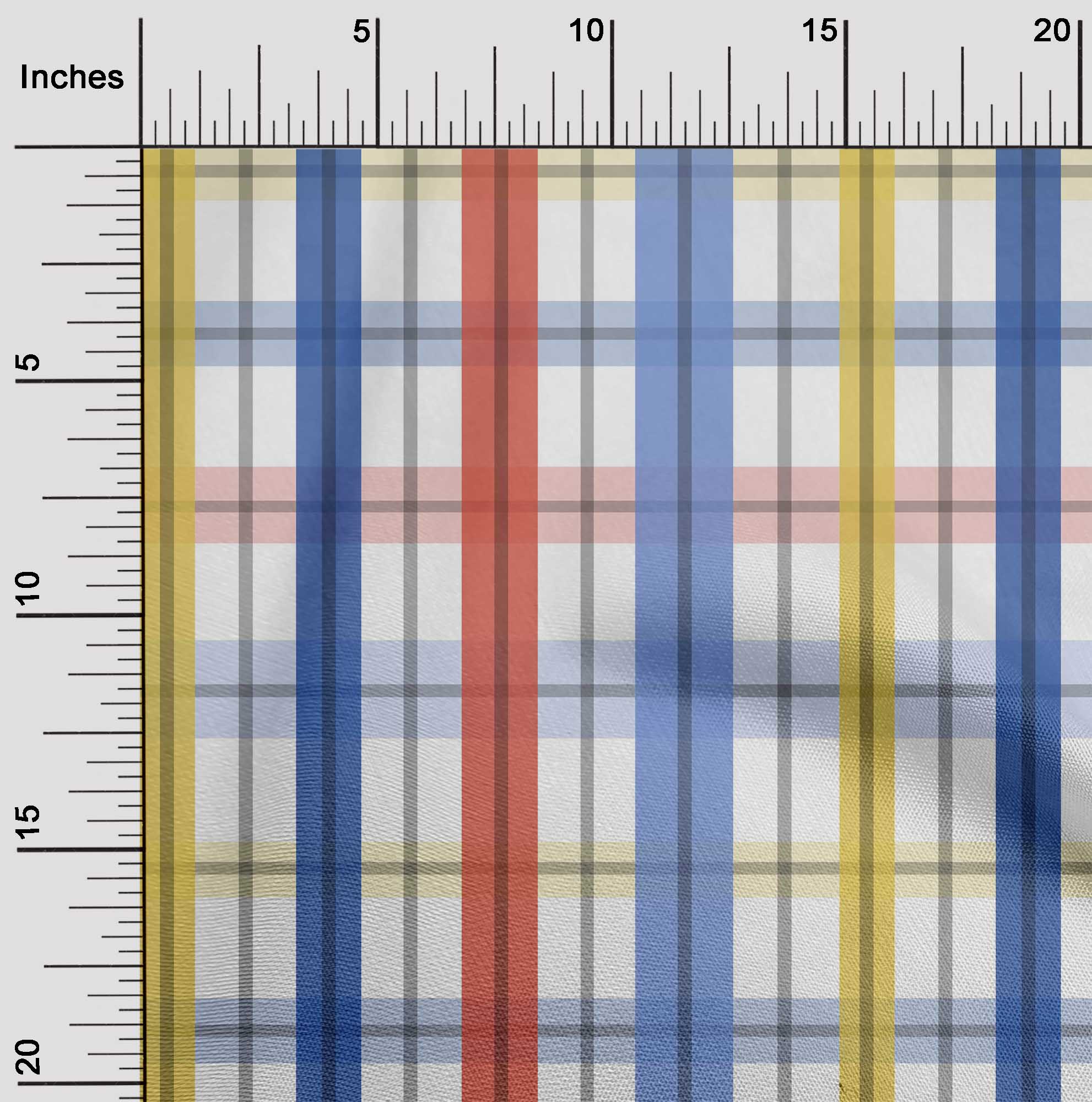 

OneOone Cotton Flex Blue Fabric Madras Check Швейна тканина у дворі з принтом для шиття одягу своїми руками 40 дюймів 42 Inch Wide - Viscose Chiffon білий
