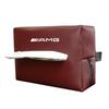 Car Tissue Box Sun Visor Seat Back Paper Towel Storage Bag Keychain For Mercedes Benz AMG W206 W204 W205 W212 W213 W221 W222 W22 AX1