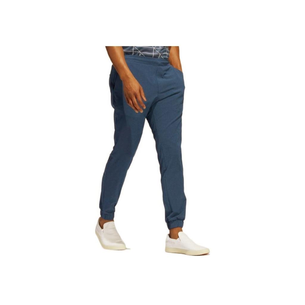 Adidas Solid Color Slim Fit Elastic Cuff Sweatpants Men Bottoms Blue HG3670