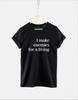 I Make Enemies for A Living TShirt Mens Tracksuit Letter Printed Summer Casual Pullover Round Neck Shortsleeved Sportswear