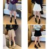Elegant Knit Pleated Skirt For Women With Elastic Waist For Office Wear