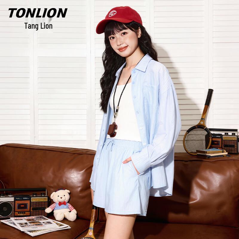 TonLion Women's Lightweight Breathable Shirt & Shorts Set