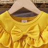 Vestito Dolcissimo per Bambina: Carino Abito Estivo in Tulle per Bambina con Fiocco