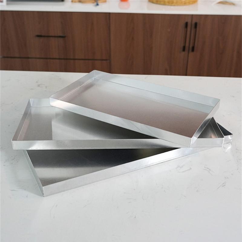 Portable Durable Aluminum Baking Pan With Smooth Finishes Professional Baking Tray Ideal For Home Baking And Cooking