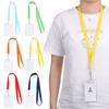 Solid Color ID Card Holder Protective Sleeve Badge Protective Case Colorful Waterproof ID Badge Cruise Lanyard Office Supplies