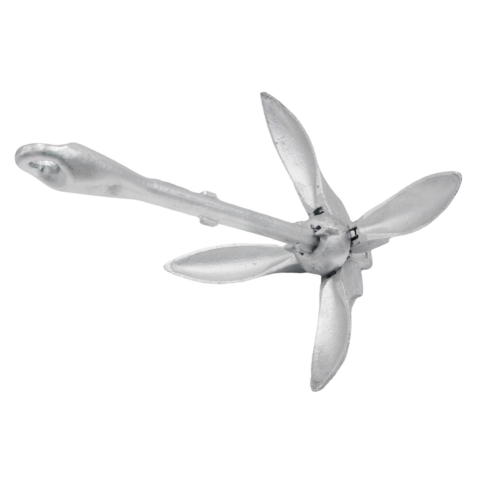 

1,5 кг универсальный складной лодочный якорь для гребных досок, рыбалки, небольших водных транспортных средств, каноэ, углеродистой стали, лодочных аксессуаров, снастей