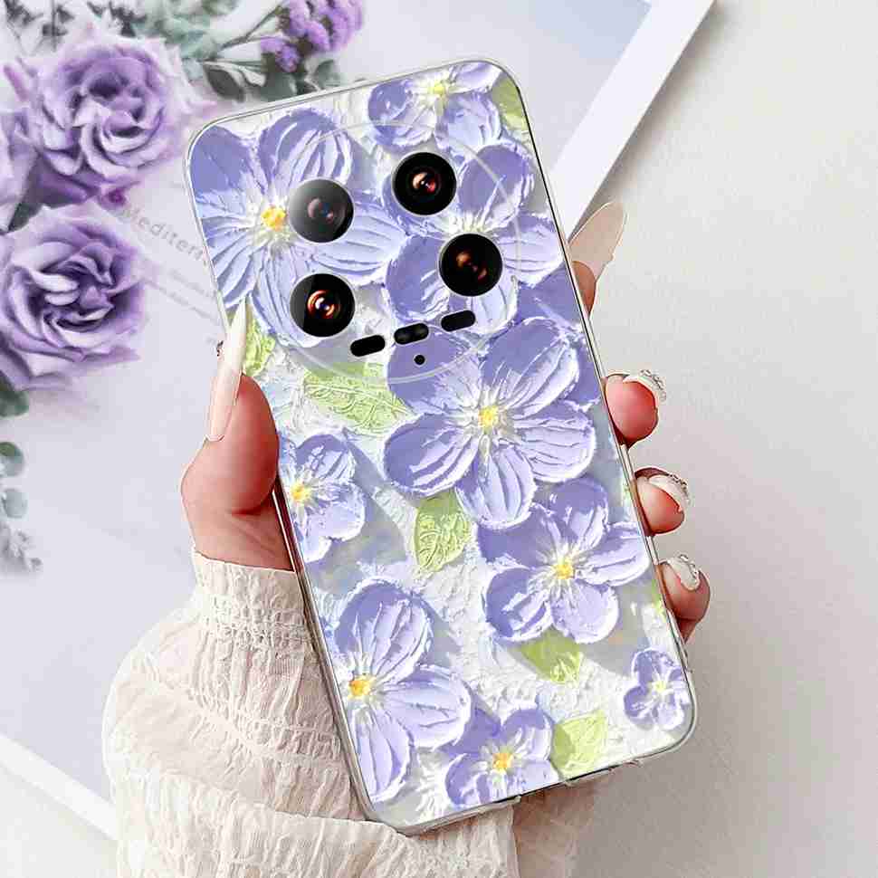 Case For Xiaomi 14 Ultra Butterfly Silicone Soft Phone Cover For Xiaomi Mi 14 Mi14 Ultra Shockproof Back Fundas Xiaomi 14Ultra