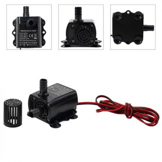 Black Cable Length150cm Brushless Pump Filter Submersible Water Pump 5W PC + ABS