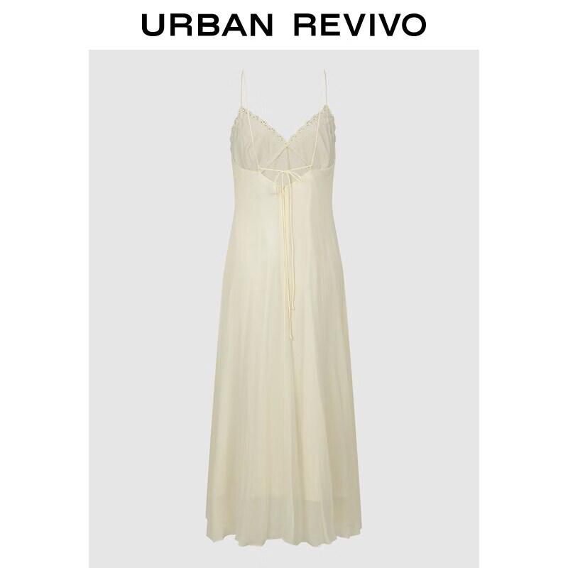 UR Women s Summer Casual V-Neck Lace Strappy Dress S
