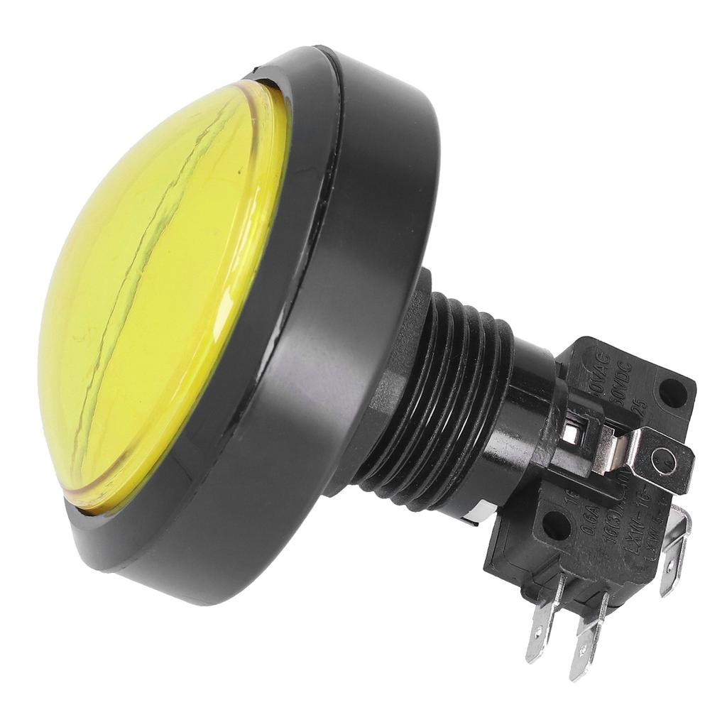 60mm Big Convex Button 2‑Foot Button with LED Light for Crane Machine Game Console