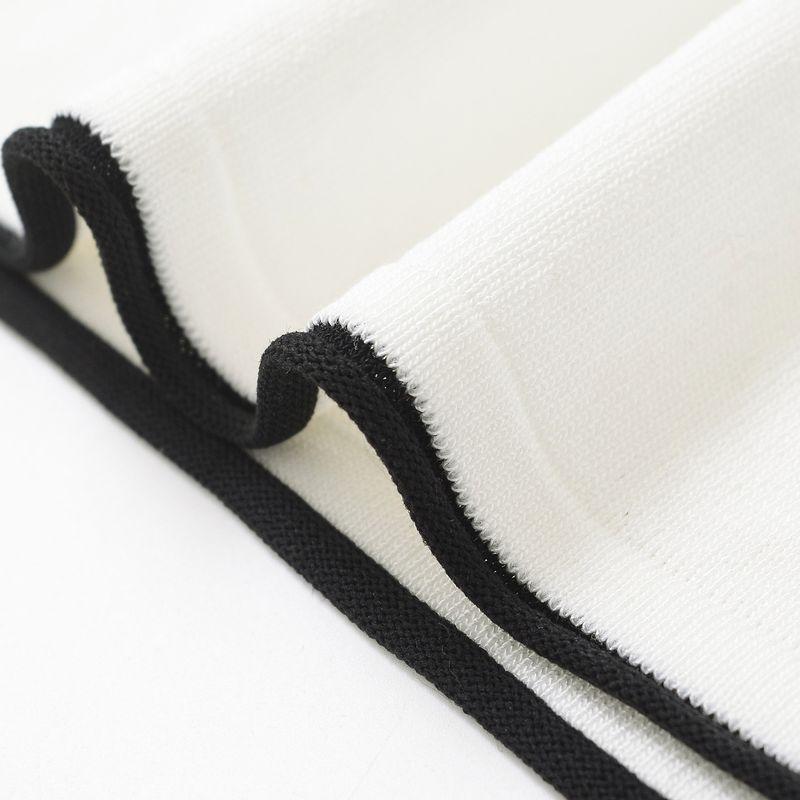 Kaslead New Arrival Women's Fashion Style Stylish Simple and Versatile Trim Knitting Tops 3471015