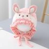 Rabbit Ear Infant Beanie Hats Solid Color Kids Pullover Cap Fashion Baby Knitted Hat  Outdoor