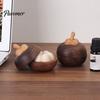 Minimalist Wood Aroma Diffuser Mangosteen Passive Oil Diffuser, Wooden Essential Creative Aromatherapy Yoga Meditation Scent Tool Diffusers,