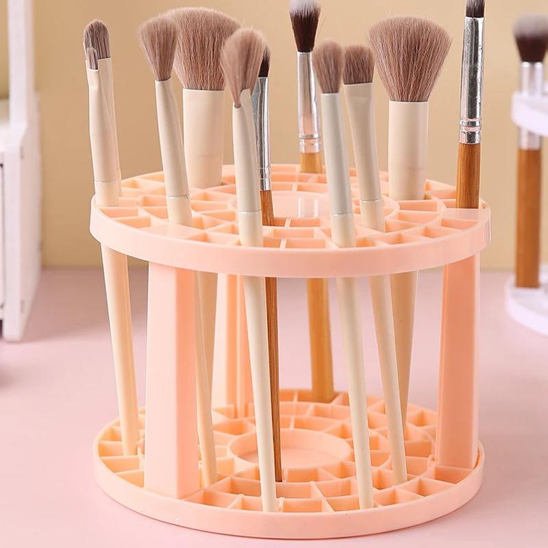 Makeup Brushes Storage Multifunction Large-Capacity Cosmetic Brush Holder Air-Dry Stand Rack Lightweight and Easy To Instal