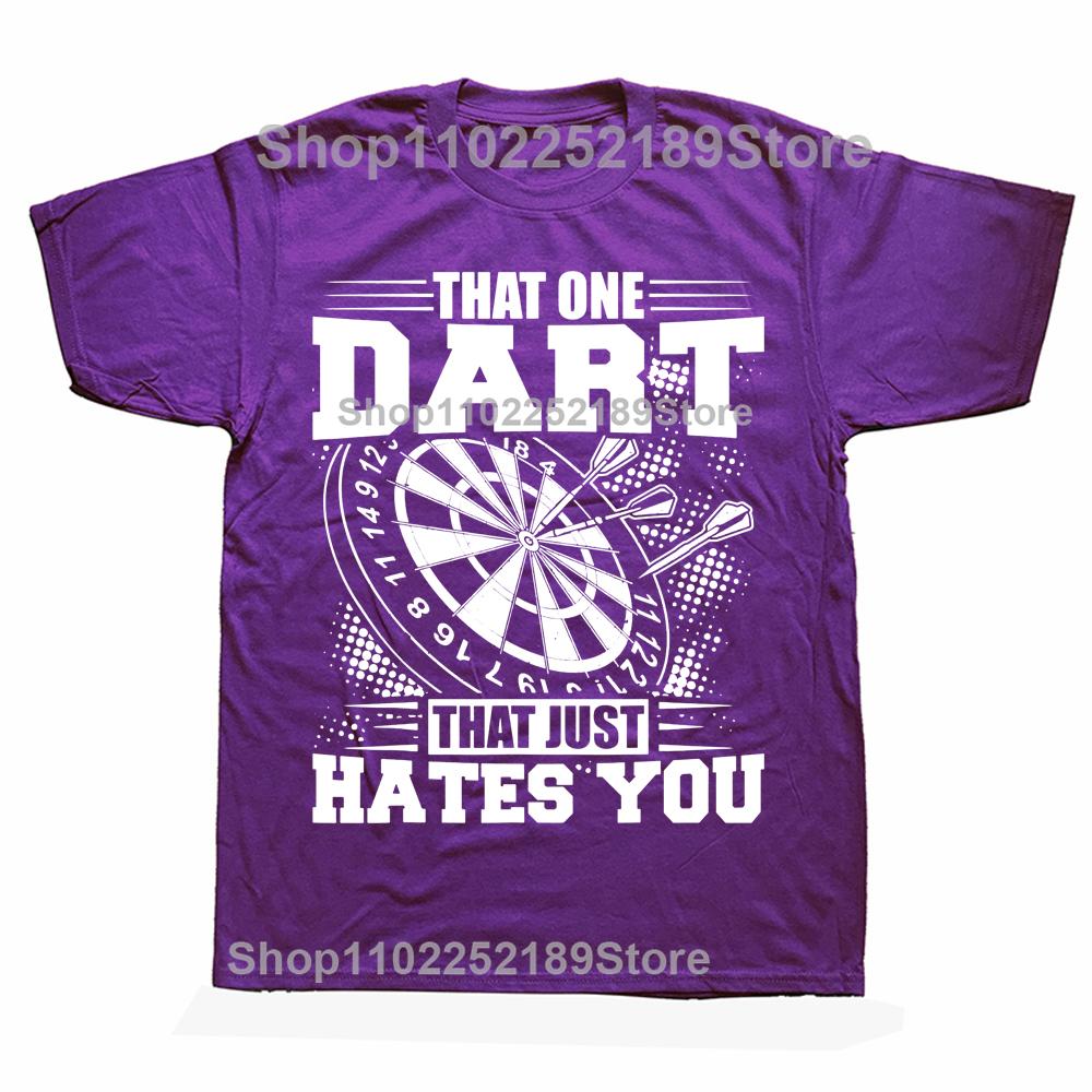 Lustiger Dartspieler Dartspieler Der Eine Darts T-Shirts Grafik Baumwolle Streetwear Kurzarm Geburtstagsgeschenke Sommerstil T-Shirt Männer