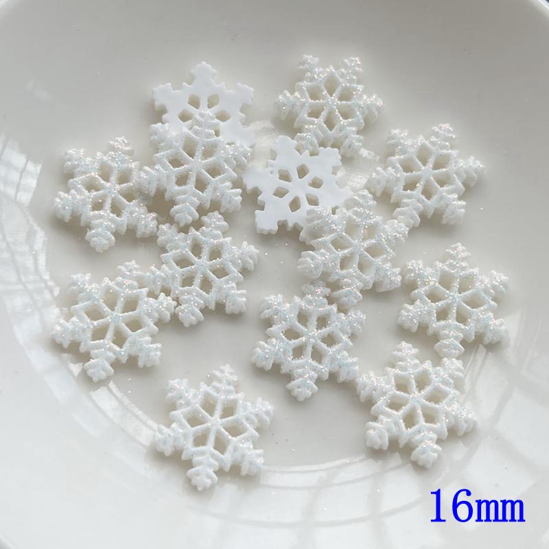 Cute resin Christmas snowflake Collection Cartoon Flat Back Cabochon Scrapbook Kawaii DIY Embellishments Accessories