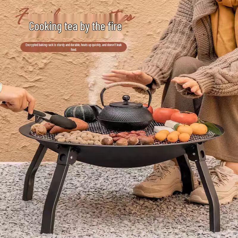 Portable Outdoor Charcoal Stove for Tea & BBQ