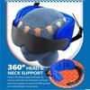 Blackout Head Strap with Eye Mask Soft Travel Pillow for Airplanes 3D Sleep Eye Mask  Long Flight