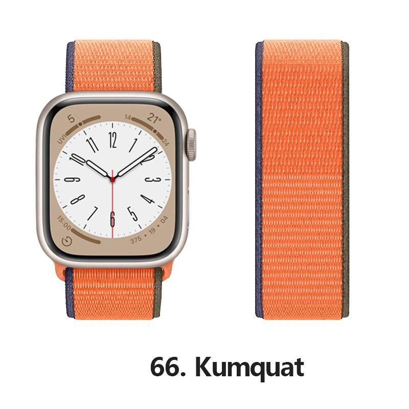 Nylon Strap For Apple Watch 10 Bands 46mm 44mm 40mm 45mm 41mm 49mm 42mm 38mm Bracelet Correa iwatch Series 8 se 7 6 3 9 11 40 mm