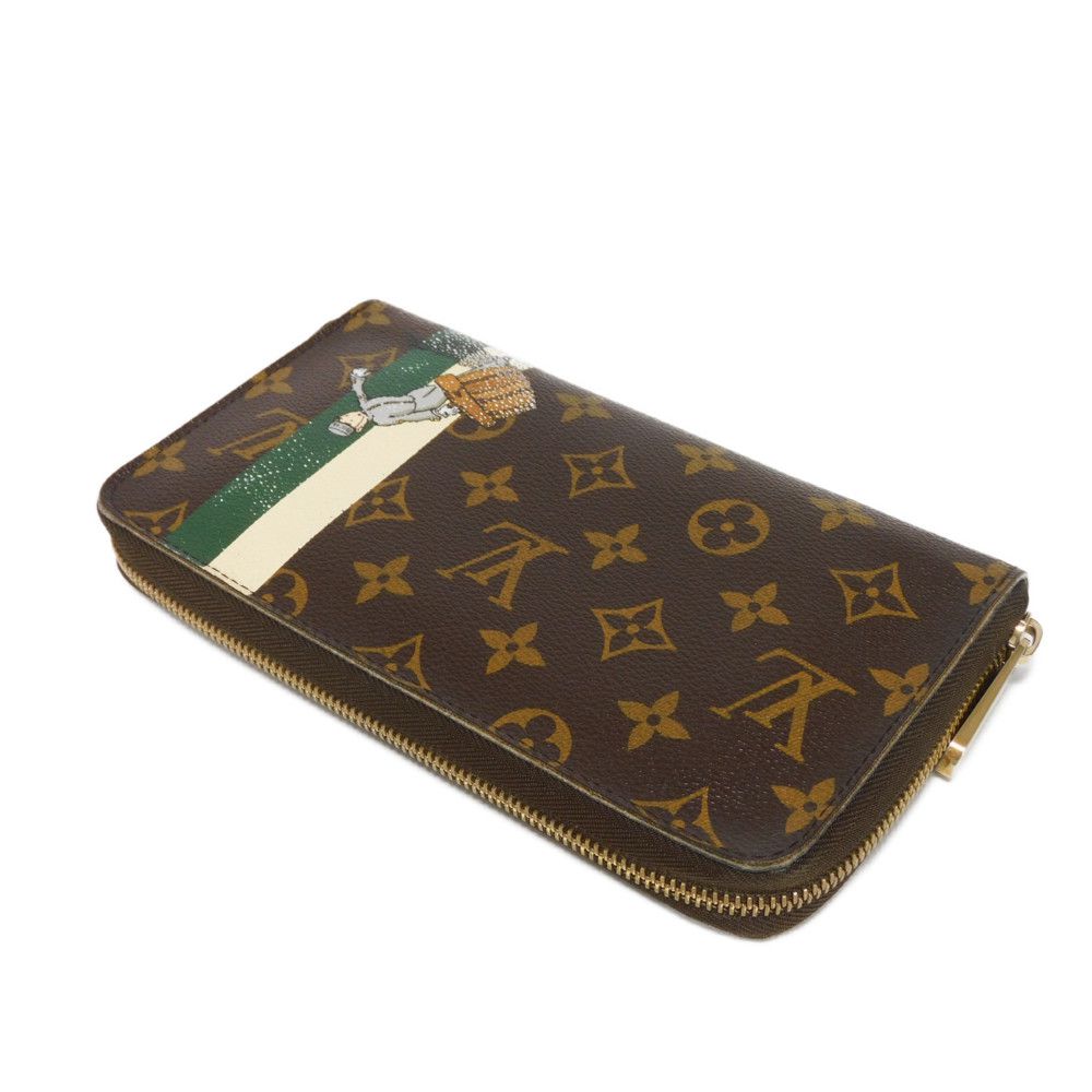 Used 12564 Zippy Organizer M60035 7940 Bellboy Green Zip Around Monogram Groom Veil Men's from Japan AUTHENTIC