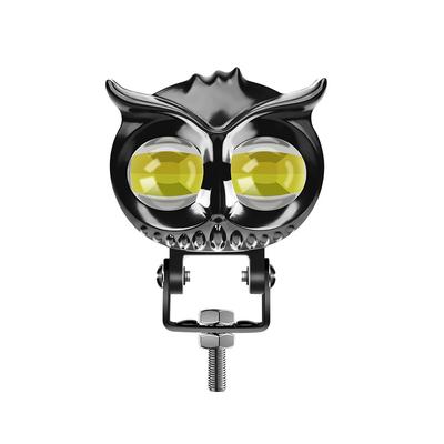 2pcs Motorcycle Light LED Spotlights Work Lamp Dual Color HighLow Beam Headlight Off-Road Driving