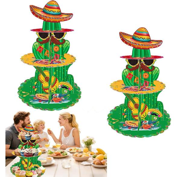 3 Tier Butterfly Cupcake Stand,Suitable for Butterfly Themes – Easy to Assemble& Reble(1Butterfly)