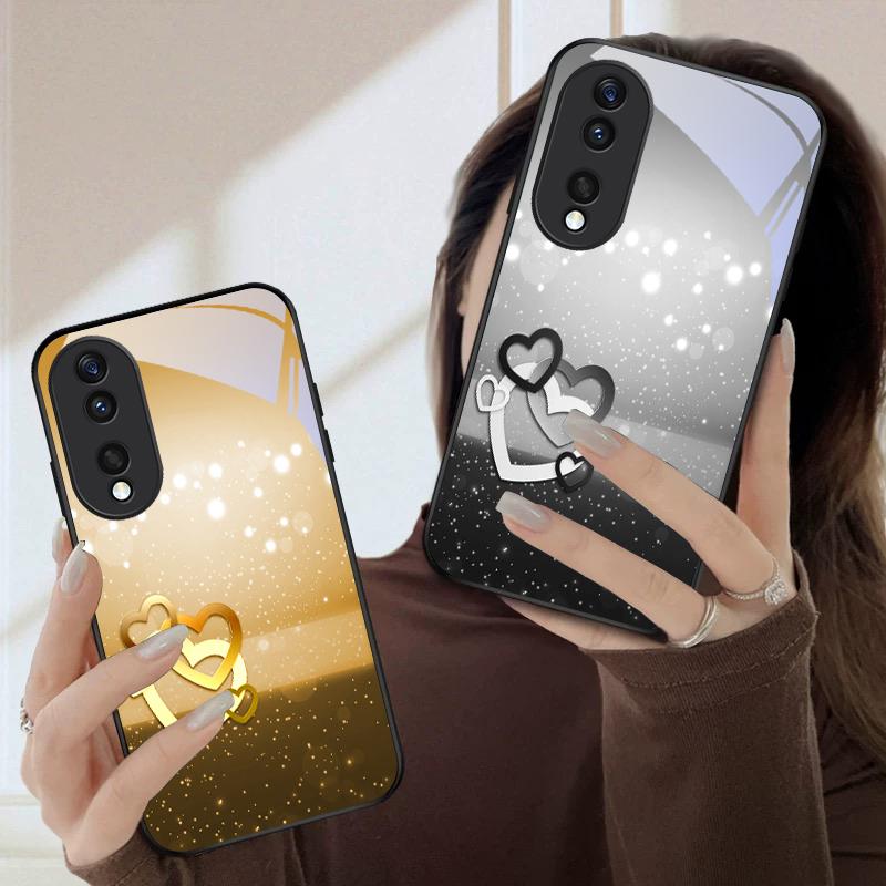 Warm and romantic love For Honor Magic 4 5 6 Pro 7 X6 X9c X9 X6b X8 X9b X5b X8b 30 Pro+ 50 Pro 70 90 200 Lite Glass Phone Case