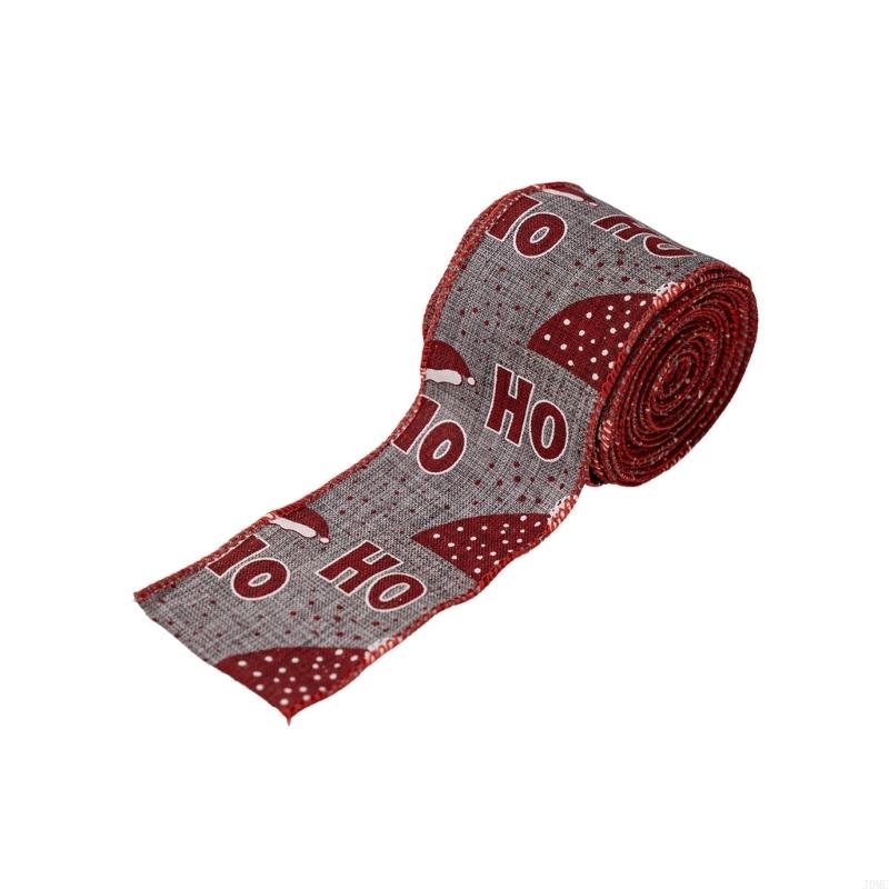 Многоразовая рождественская тканевая лента для елочных украшений, лестницы, домашнего декора. Цветная, длинная. Праздничные принадлежности J0MC