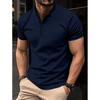 Polo estiva ad asciugatura rapida con risvolto e tasca con bottone, per uomo, sportiva, fitness e casual, vestibilità slim, da lavoro quotidiano