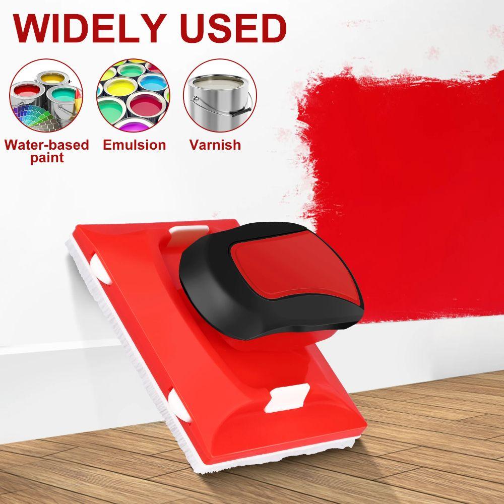 Nylon Bristles Red Paint Edger Plastic Wall Paint Pad Applicator Paint Edger Trimmer  Wall