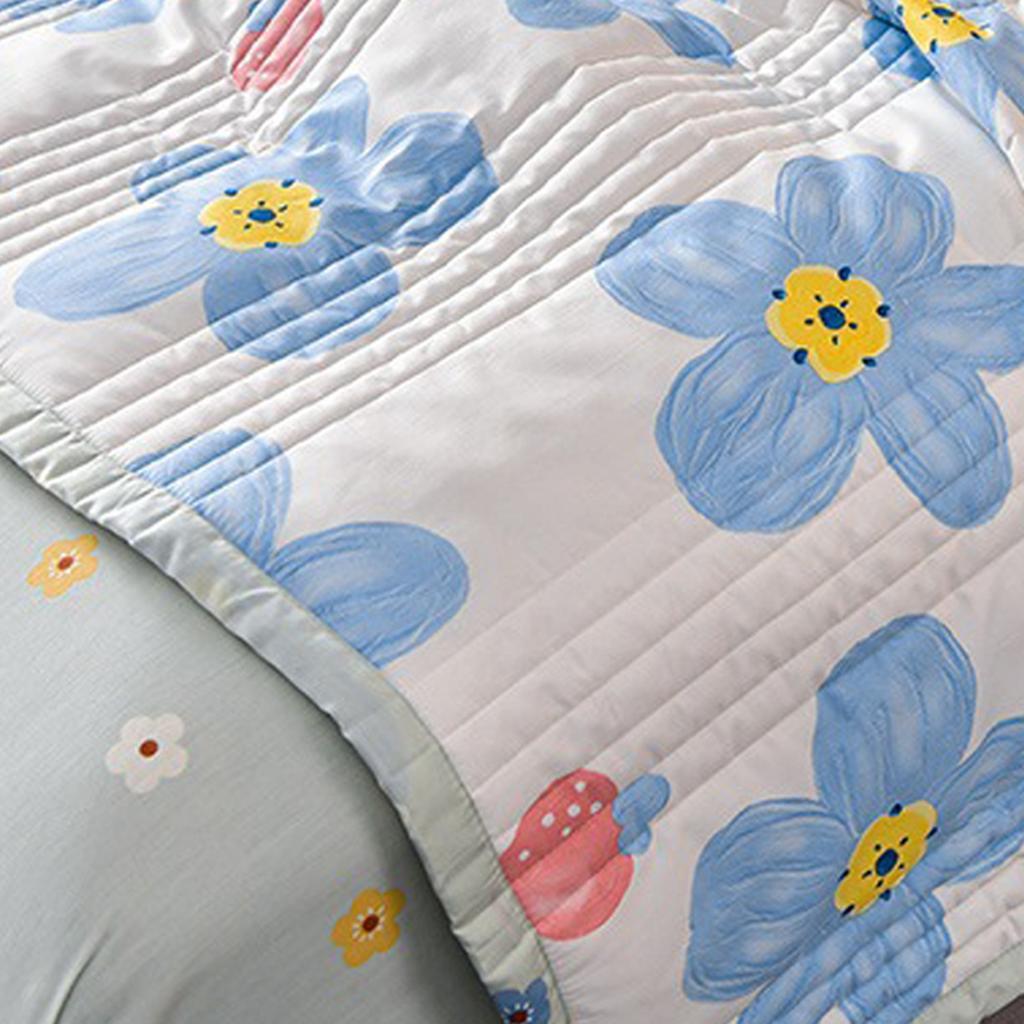 Air Conditioner Quilt Washable Cotton Lightweight Quilt Summer Comforter for Children Adult Type 4 150x200cm